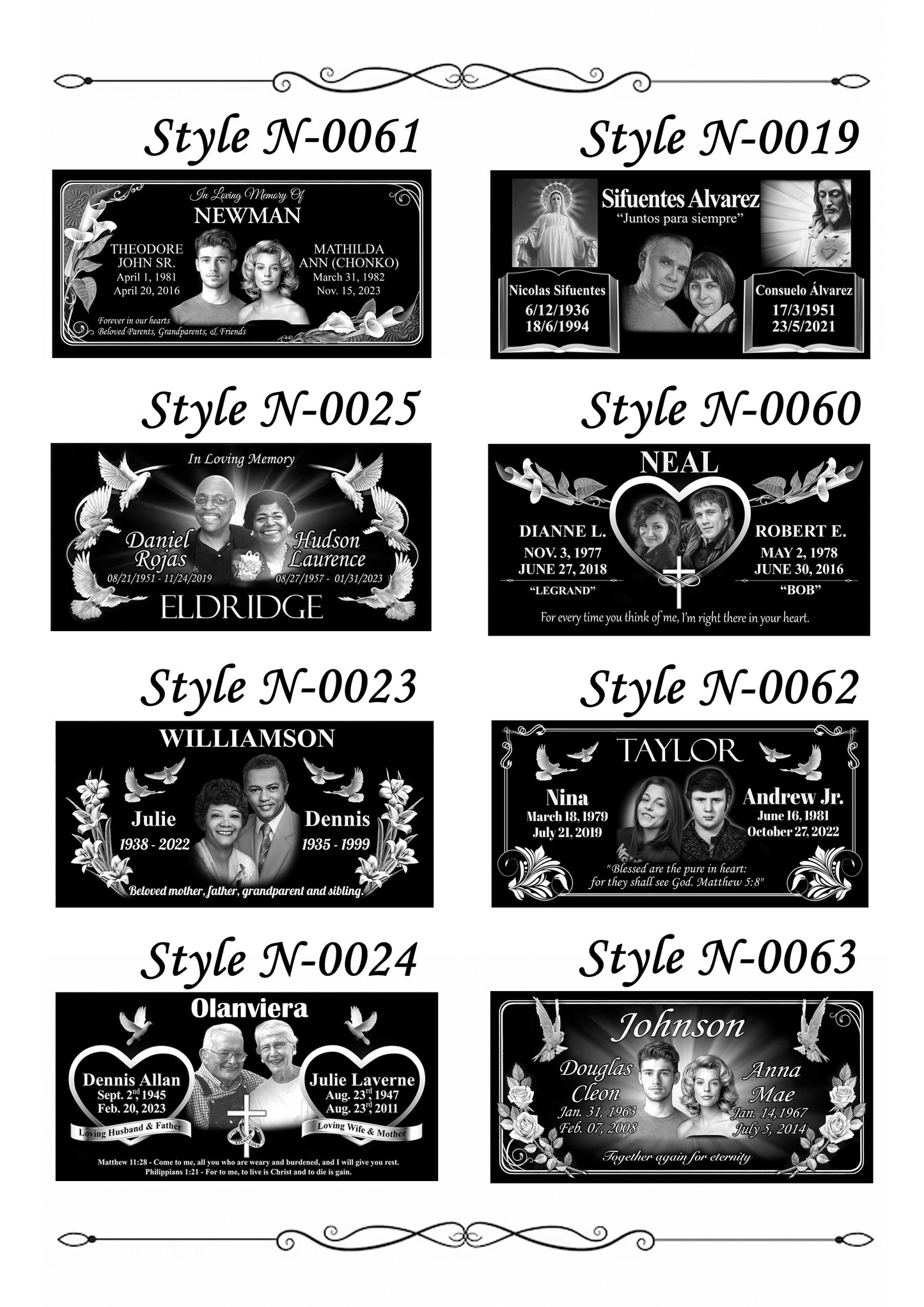 Laser-etched designs 24x12x3